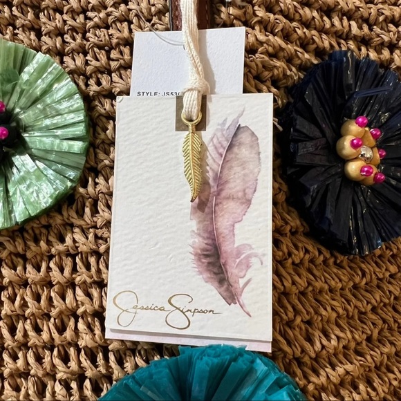 Jessica Simpson St. Pete Straw Tote - Toast Blue - Picture 10 of 12